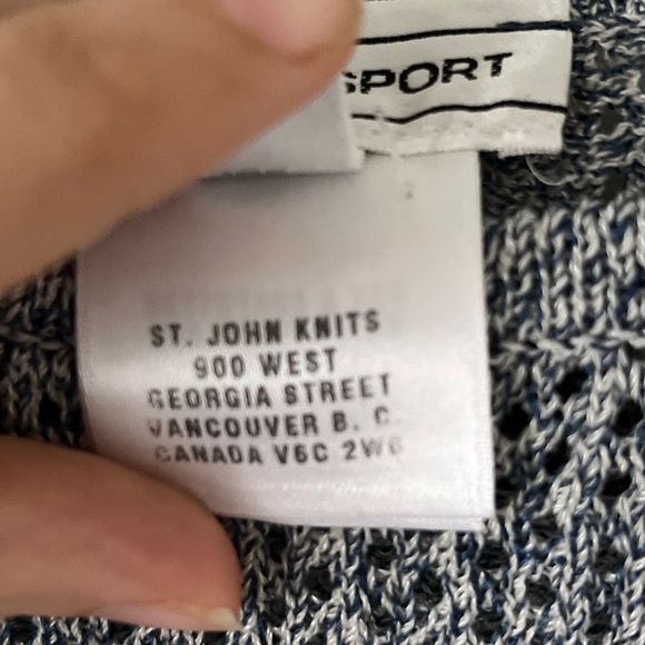 St. John Sports Wool-viscose Netted sleeveless top - Picture 6 of 9